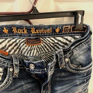 Rock Revival Rosewood Straight Skinny Stretch Jean - size 27